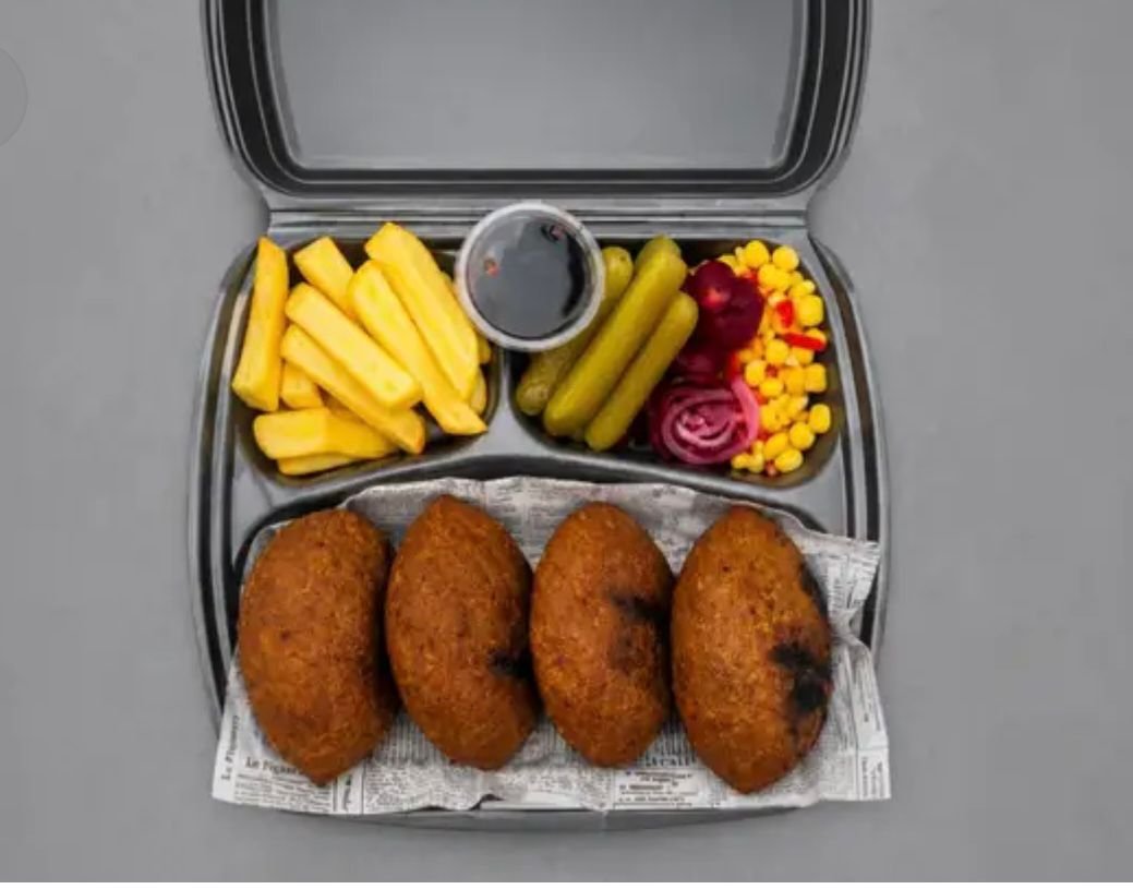 4 حبات كبة مشوية